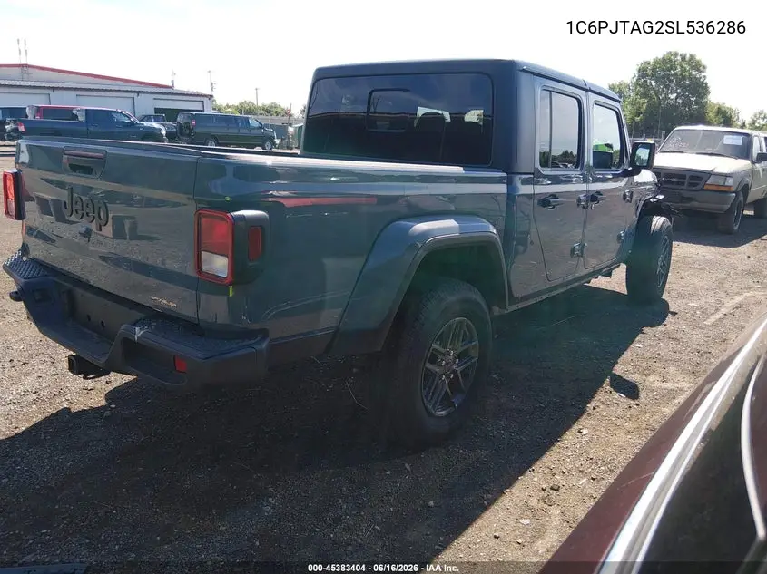 2025 Jeep Gladiator Sport S VIN: 1C6PJTAG2SL536286 Lot: 45383404