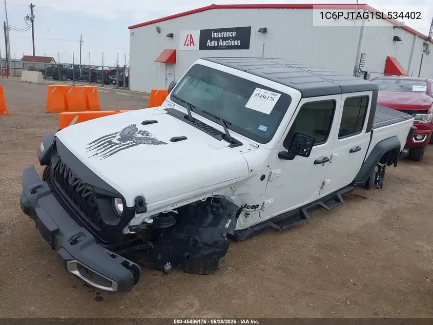 2025 Jeep Gladiator Sport VIN: 1C6PJTAG1SL534402 Lot: 45486176