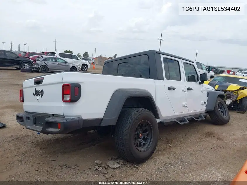 2025 Jeep Gladiator Sport VIN: 1C6PJTAG1SL534402 Lot: 45486176