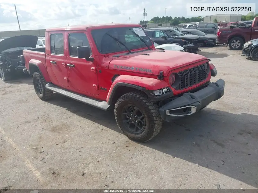 2025 Jeep Gladiator Texas Trail VIN: 1C6PJTAGXSL522250 Lot: 45522216