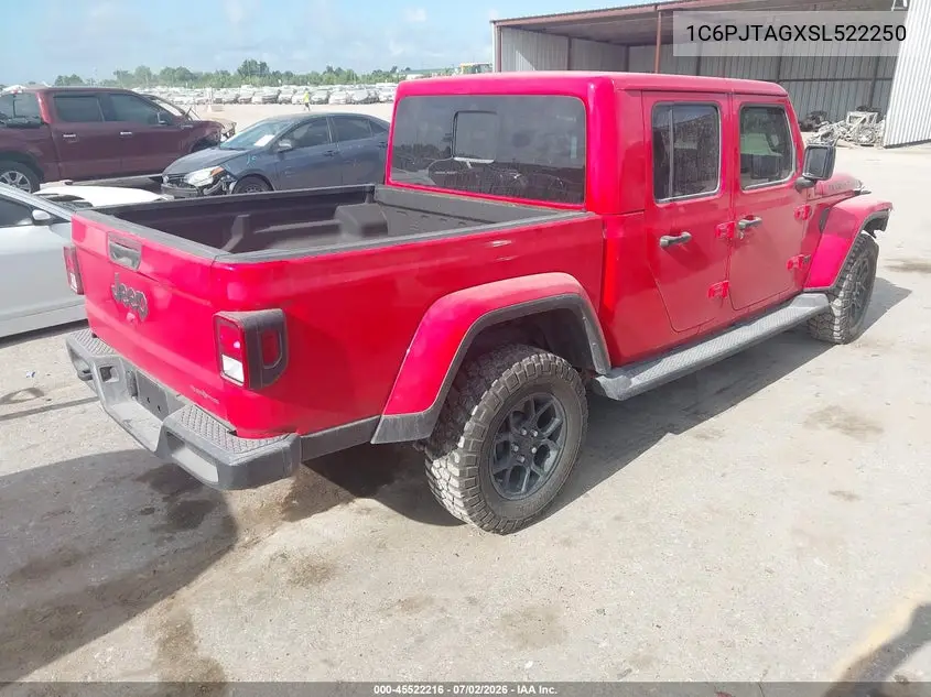 2025 Jeep Gladiator Texas Trail VIN: 1C6PJTAGXSL522250 Lot: 45522216