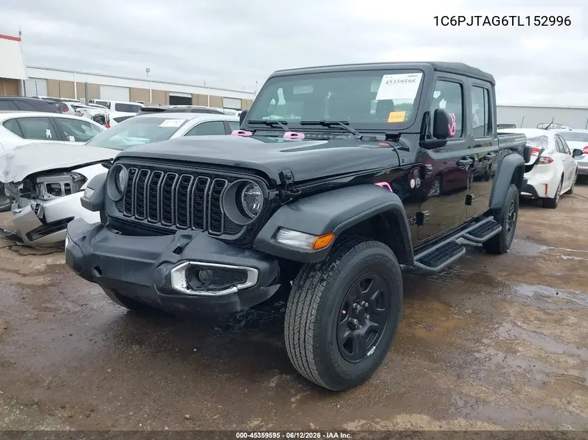 2026 Jeep Gladiator Sport 4X4 VIN: 1C6PJTAG6TL152996 Lot: 45359595