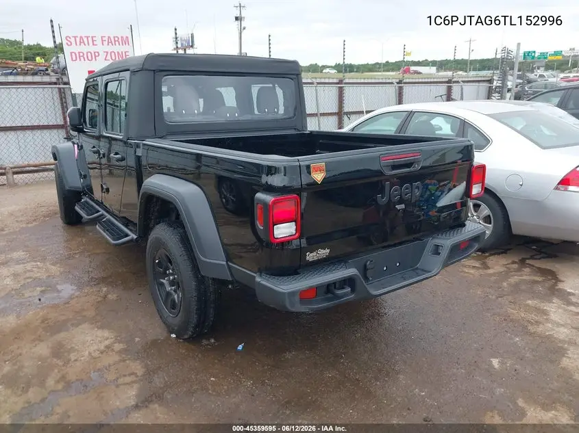 2026 Jeep Gladiator Sport 4X4 VIN: 1C6PJTAG6TL152996 Lot: 45359595