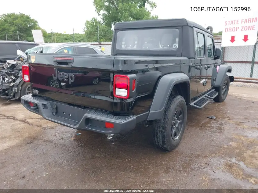 2026 Jeep Gladiator Sport 4X4 VIN: 1C6PJTAG6TL152996 Lot: 45359595