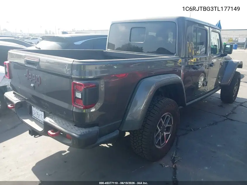 2026 Jeep Gladiator Rubicon X 4X4 VIN: 1C6RJTBG3TL177149 Lot: 45377110