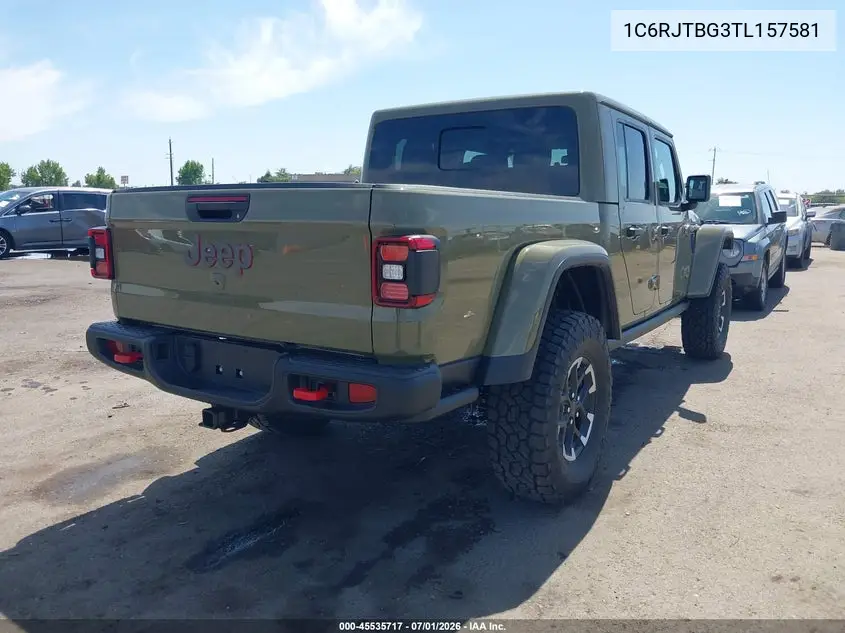 2026 Jeep Gladiator Rubicon 4X4 VIN: 1C6RJTBG3TL157581 Lot: 45535717