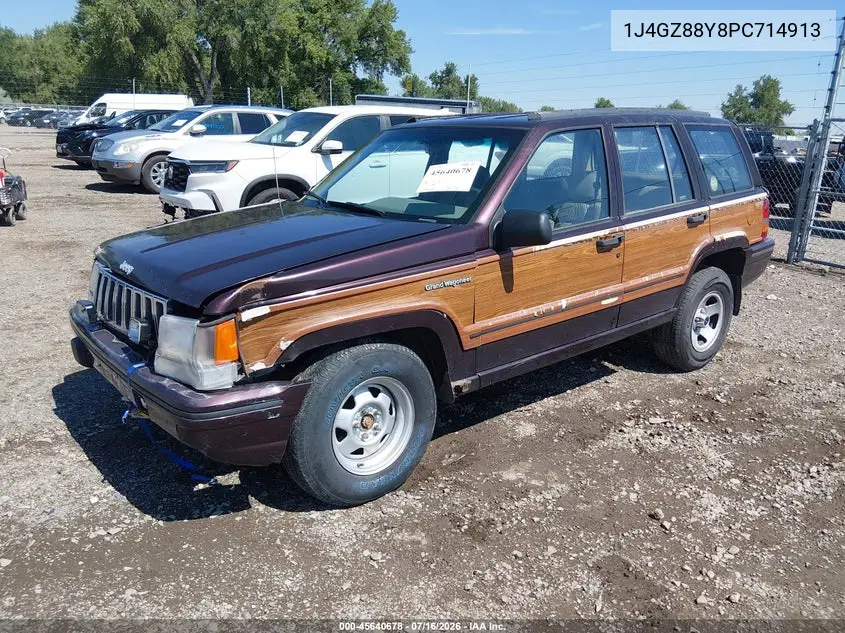 1993 Jeep Grand Cherokee Sport VIN: 1J4GZ88Y8PC714913 Lot: 45640678