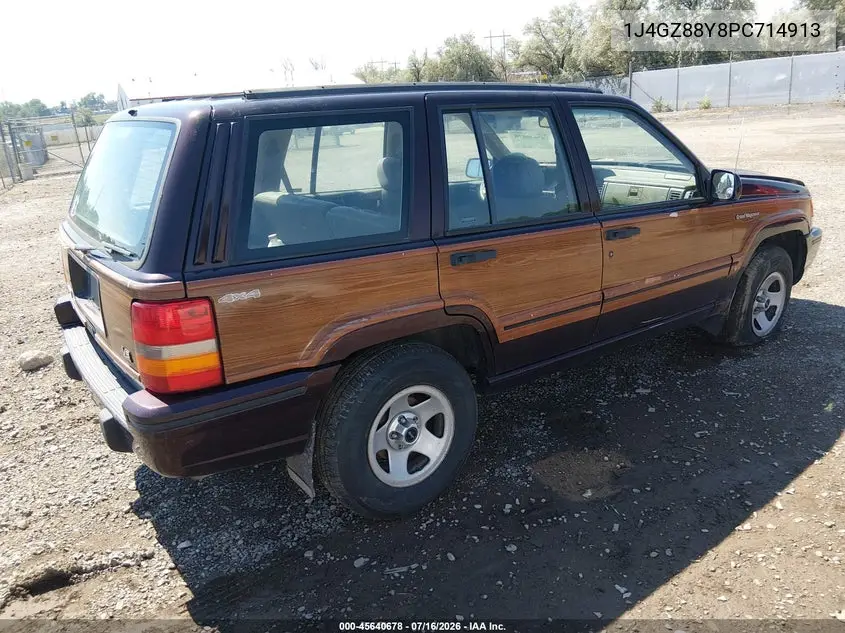 1993 Jeep Grand Cherokee Sport VIN: 1J4GZ88Y8PC714913 Lot: 45640678