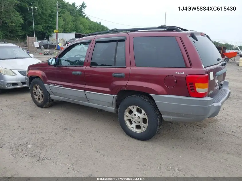 1999 Jeep Grand Cherokee Laredo VIN: 1J4GW58S4XC615430 Lot: 45683978