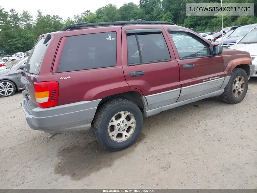 1999 Jeep Grand Cherokee Laredo VIN: 1J4GW58S4XC615430 Lot: 45683978
