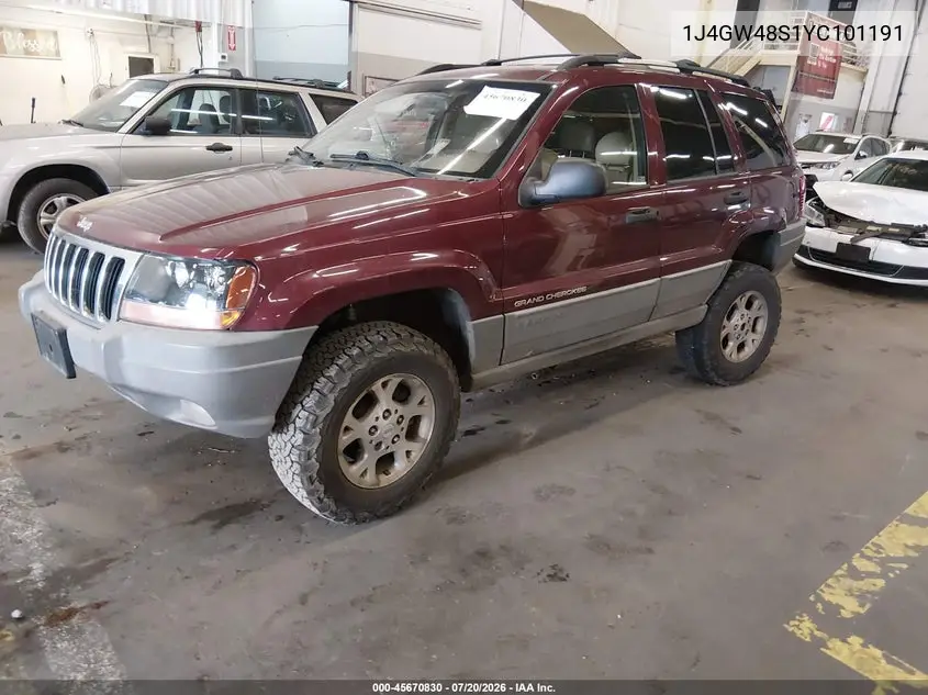 2000 Jeep Grand Cherokee Laredo VIN: 1J4GW48S1YC101191 Lot: 45670830