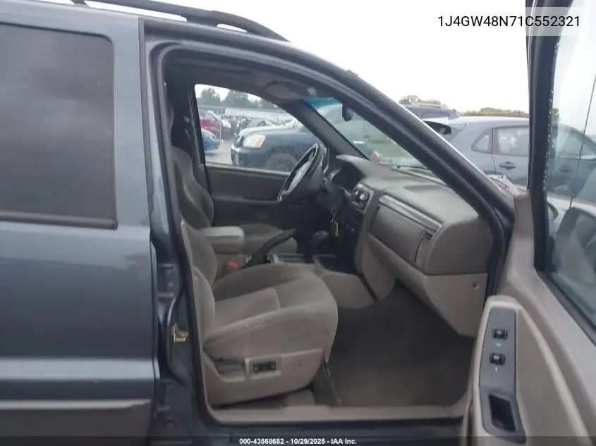 1J4GW48N71C552321 2001 Jeep Grand Cherokee Laredo