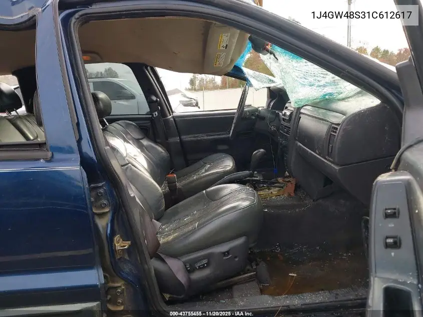 1J4GW48S31C612617 2001 Jeep Grand Cherokee Laredo
