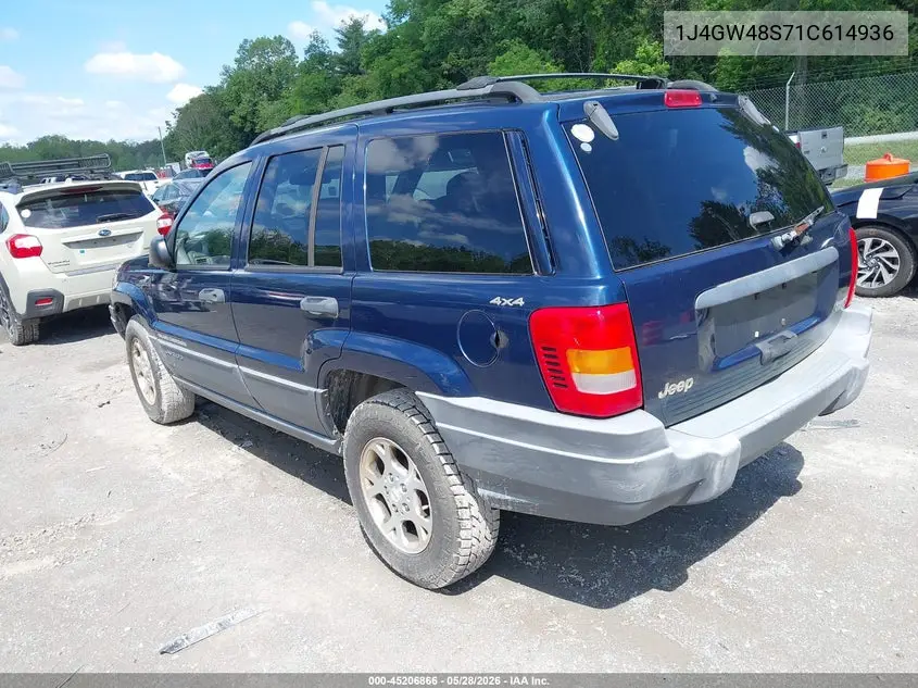 2001 Jeep Grand Cherokee Laredo VIN: 1J4GW48S71C614936 Lot: 45206866