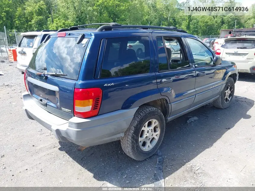 2001 Jeep Grand Cherokee Laredo VIN: 1J4GW48S71C614936 Lot: 45206866