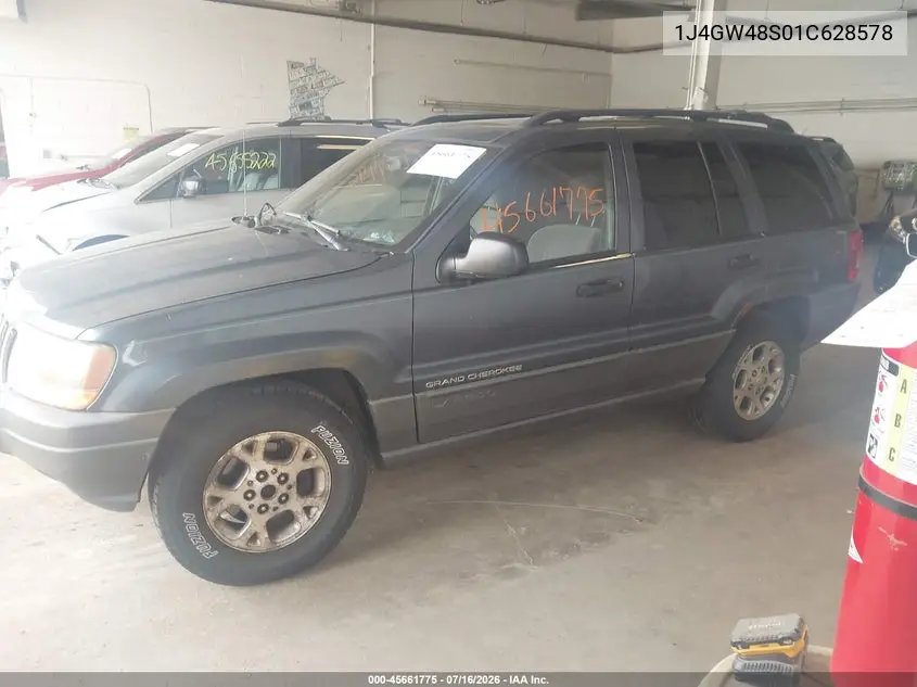 2001 Jeep Grand Cherokee Laredo VIN: 1J4GW48S01C628578 Lot: 45661775