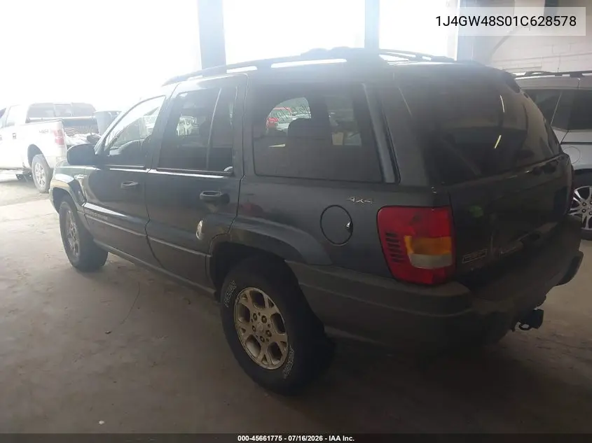 2001 Jeep Grand Cherokee Laredo VIN: 1J4GW48S01C628578 Lot: 45661775