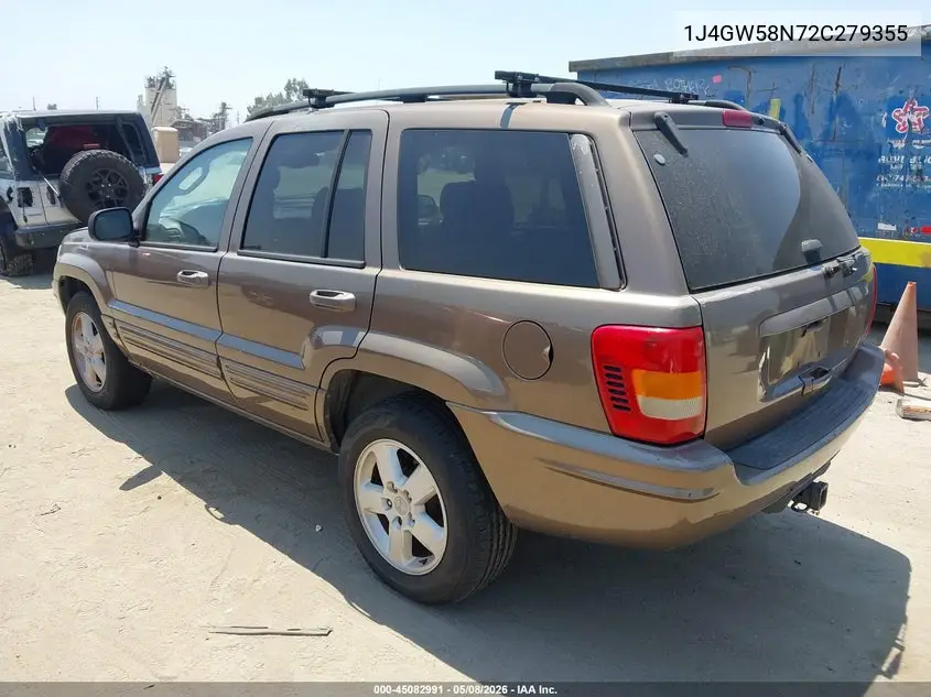 2002 Jeep Grand Cherokee Limited VIN: 1J4GW58N72C279355 Lot: 45082991