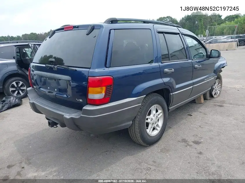 2002 Jeep Grand Cherokee Laredo VIN: 1J8GW48N52C197245 Lot: 45597162