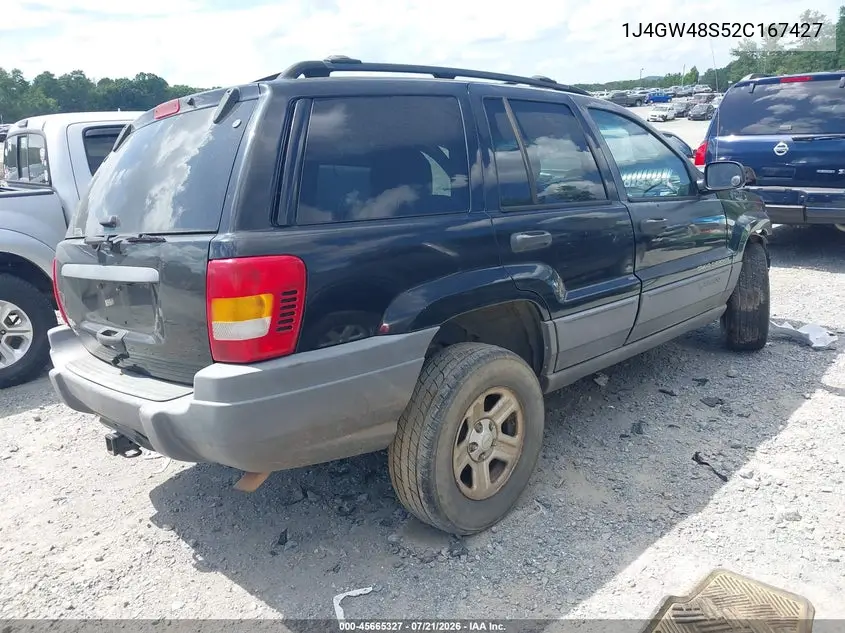 2002 Jeep Grand Cherokee Laredo VIN: 1J4GW48S52C167427 Lot: 45665327