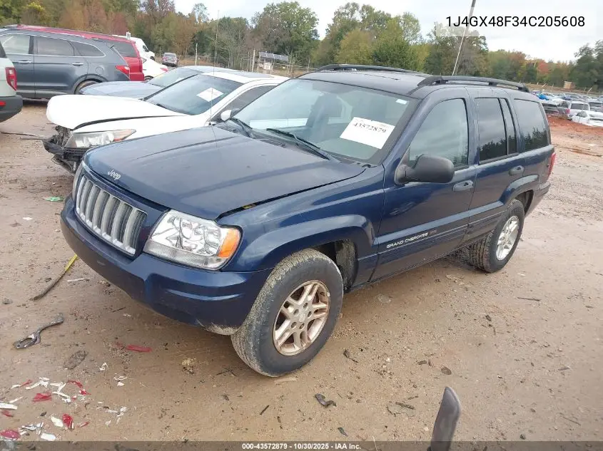 1J4GX48F34C205608 2004 Jeep Grand Cherokee