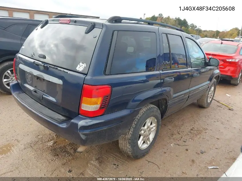 1J4GX48F34C205608 2004 Jeep Grand Cherokee