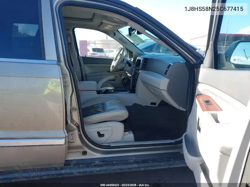 2005 Jeep Grand Cherokee Limited VIN: 1J8HS58N25C677415 Lot: 44458423