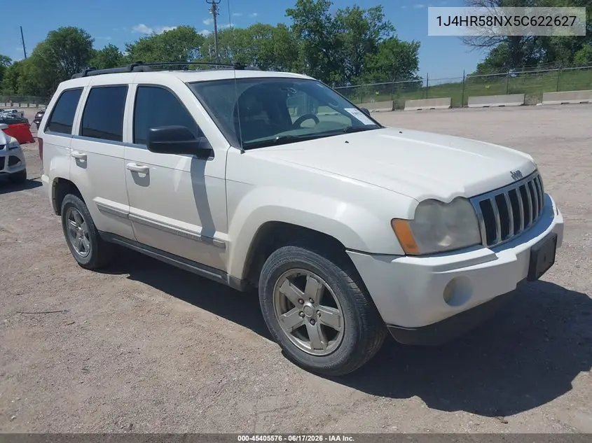 2005 Jeep Grand Cherokee Limited VIN: 1J4HR58NX5C622627 Lot: 45405576