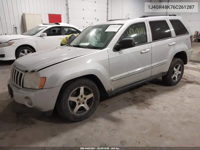 2006 Jeep Grand Cherokee Laredo VIN: 1J4GR48K76C261287 Lot: 44491681