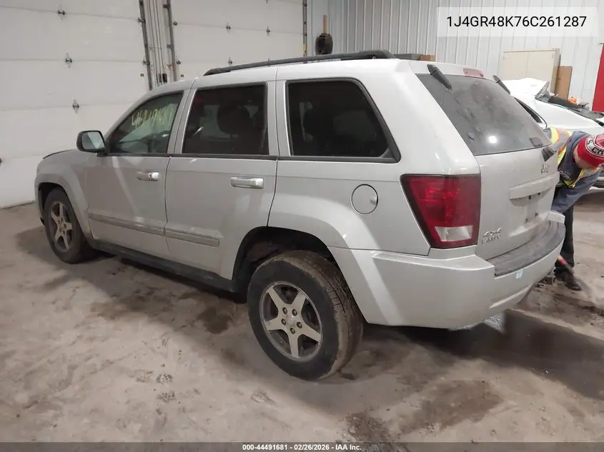 2006 Jeep Grand Cherokee Laredo VIN: 1J4GR48K76C261287 Lot: 44491681