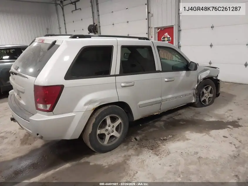 2006 Jeep Grand Cherokee Laredo VIN: 1J4GR48K76C261287 Lot: 44491681