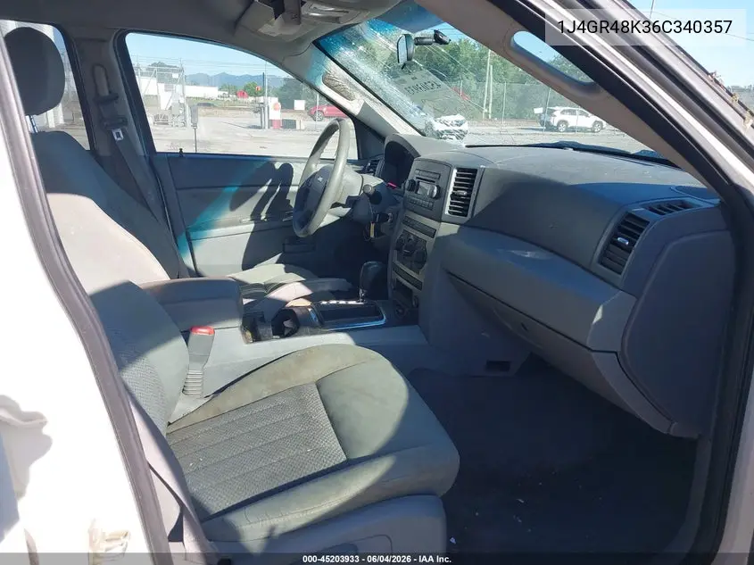 2006 Jeep Grand Cherokee Laredo VIN: 1J4GR48K36C340357 Lot: 45203933