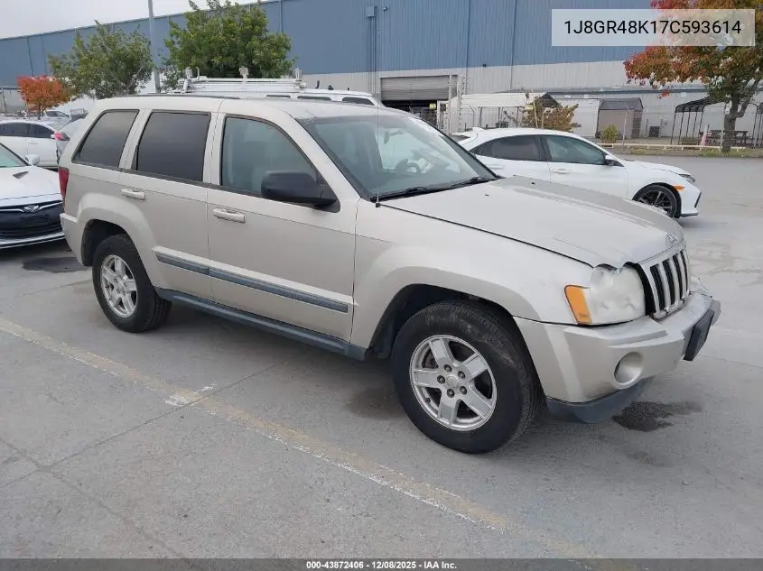 1J8GR48K17C593614 2007 Jeep Grand Cherokee Laredo
