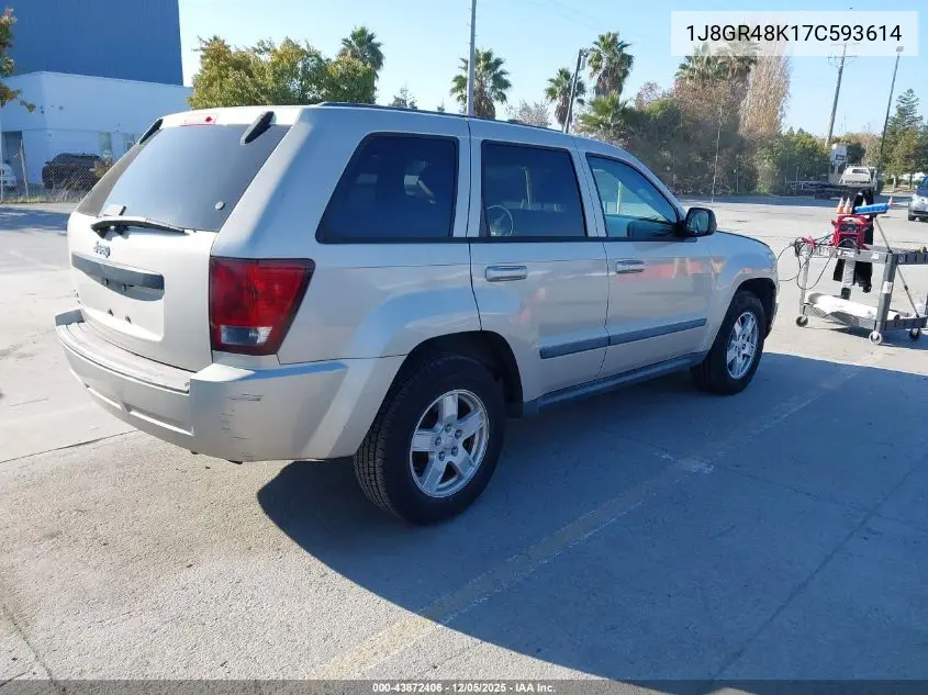 1J8GR48K17C593614 2007 Jeep Grand Cherokee Laredo