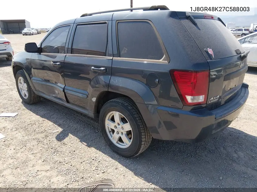 2007 Jeep Grand Cherokee Laredo VIN: 1J8GR48K27C588003 Lot: 45656939
