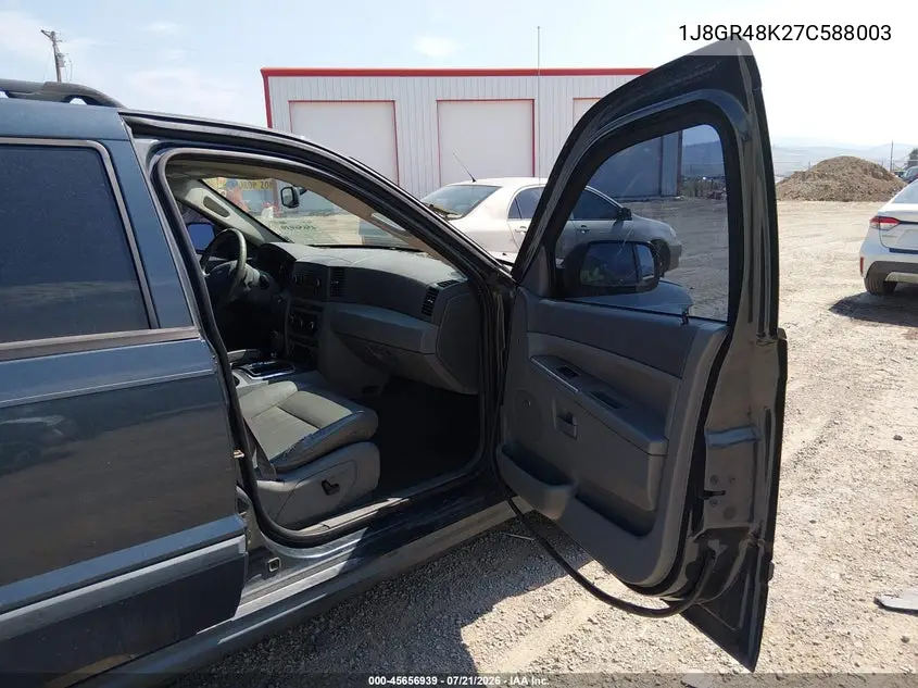 2007 Jeep Grand Cherokee Laredo VIN: 1J8GR48K27C588003 Lot: 45656939
