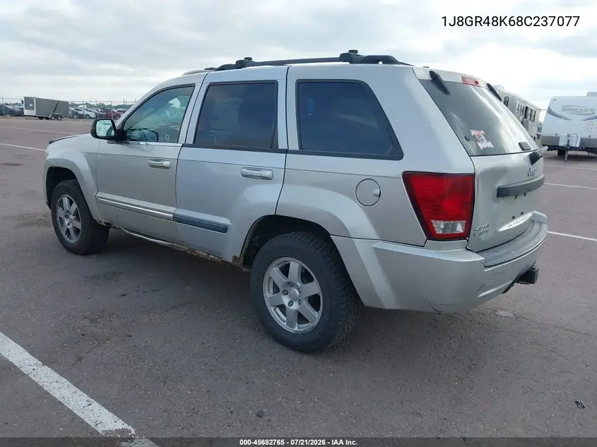 2008 Jeep Grand Cherokee Laredo VIN: 1J8GR48K68C237077 Lot: 45682765