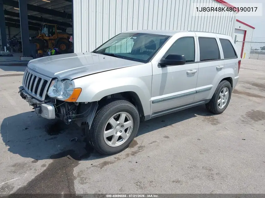 2008 Jeep Grand Cherokee Laredo VIN: 1J8GR48K48C190017 Lot: 45696556