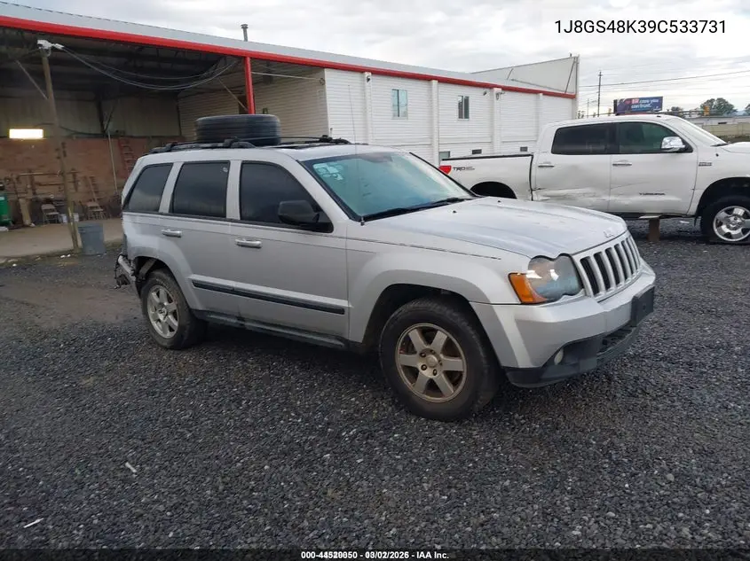 1J8GS48K39C533731 2009 Jeep Grand Cherokee Laredo