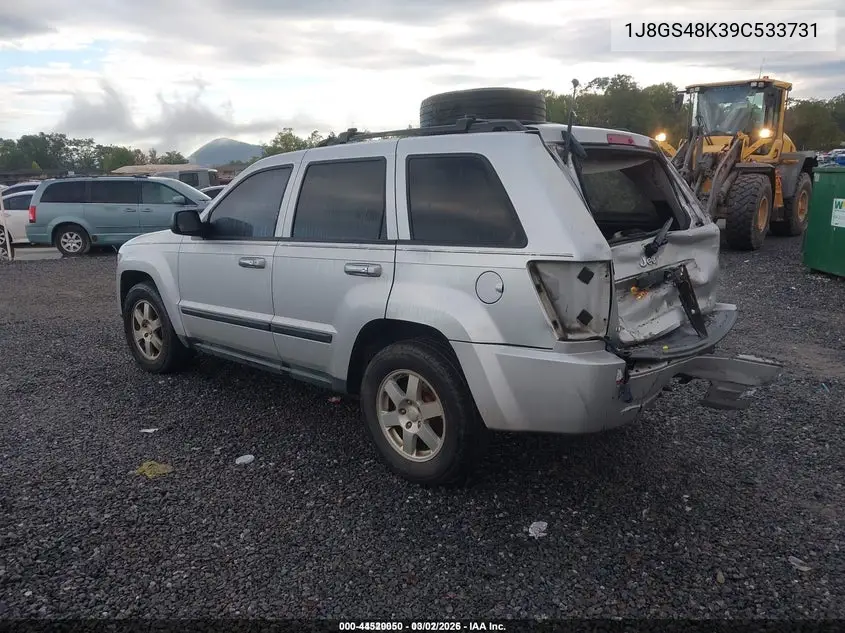 1J8GS48K39C533731 2009 Jeep Grand Cherokee Laredo