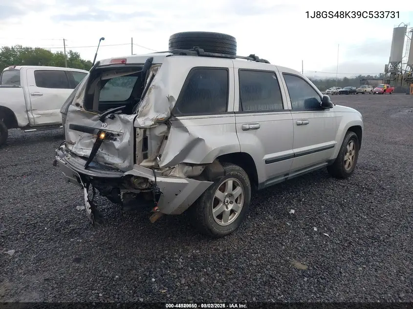 1J8GS48K39C533731 2009 Jeep Grand Cherokee Laredo