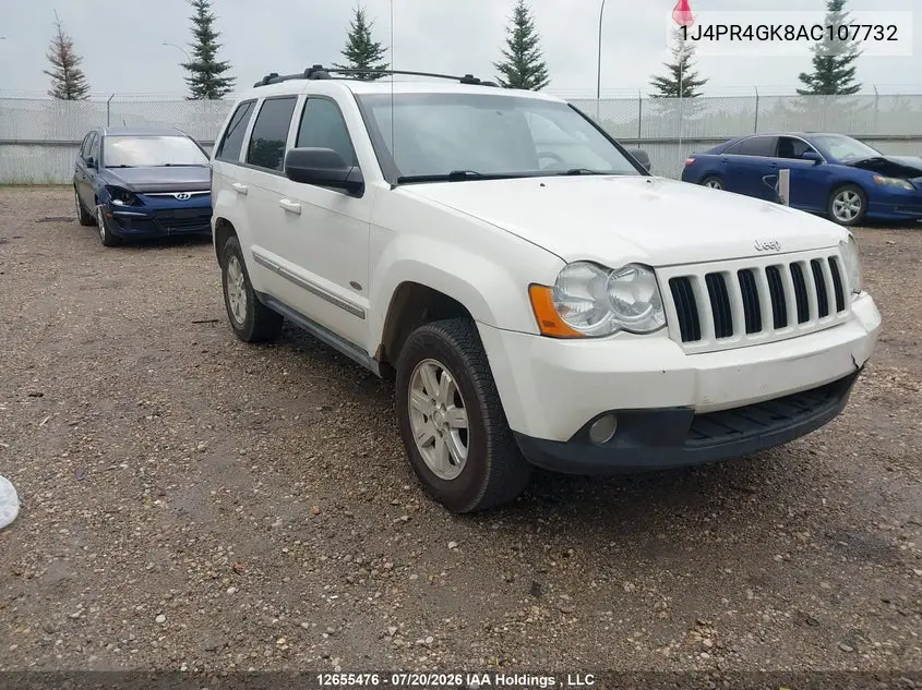 2010 Jeep Grand Cherokee Laredo VIN: 1J4PR4GK8AC107732 Lot: 12655476