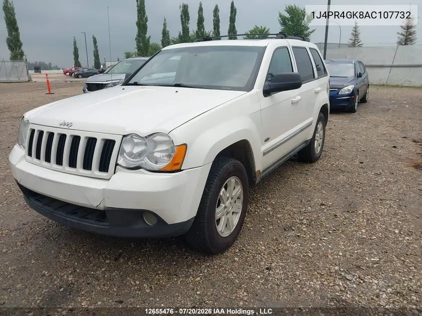 2010 Jeep Grand Cherokee Laredo VIN: 1J4PR4GK8AC107732 Lot: 12655476