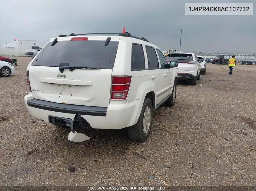 2010 Jeep Grand Cherokee Laredo VIN: 1J4PR4GK8AC107732 Lot: 12655476