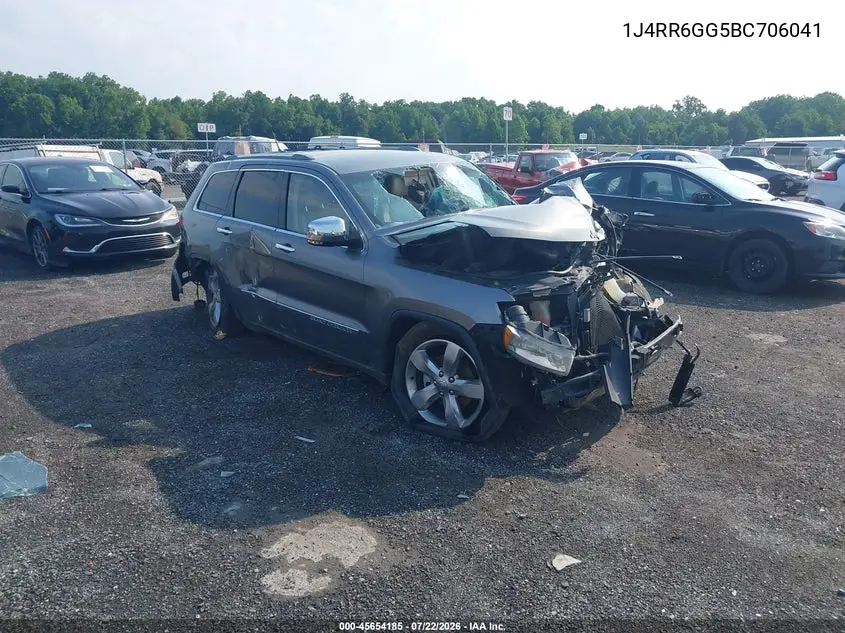 2011 Jeep Grand Cherokee Overland VIN: 1J4RR6GG5BC706041 Lot: 45654185