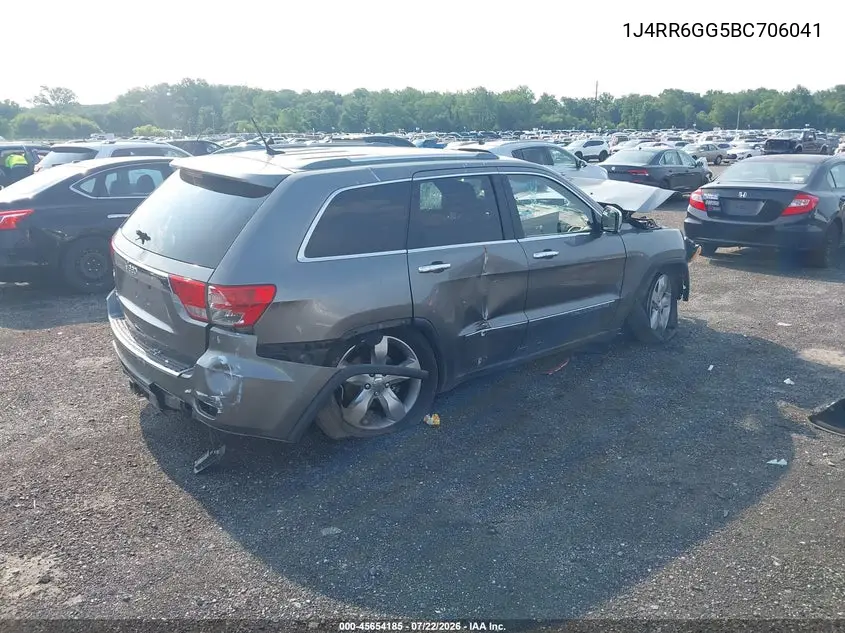 2011 Jeep Grand Cherokee Overland VIN: 1J4RR6GG5BC706041 Lot: 45654185