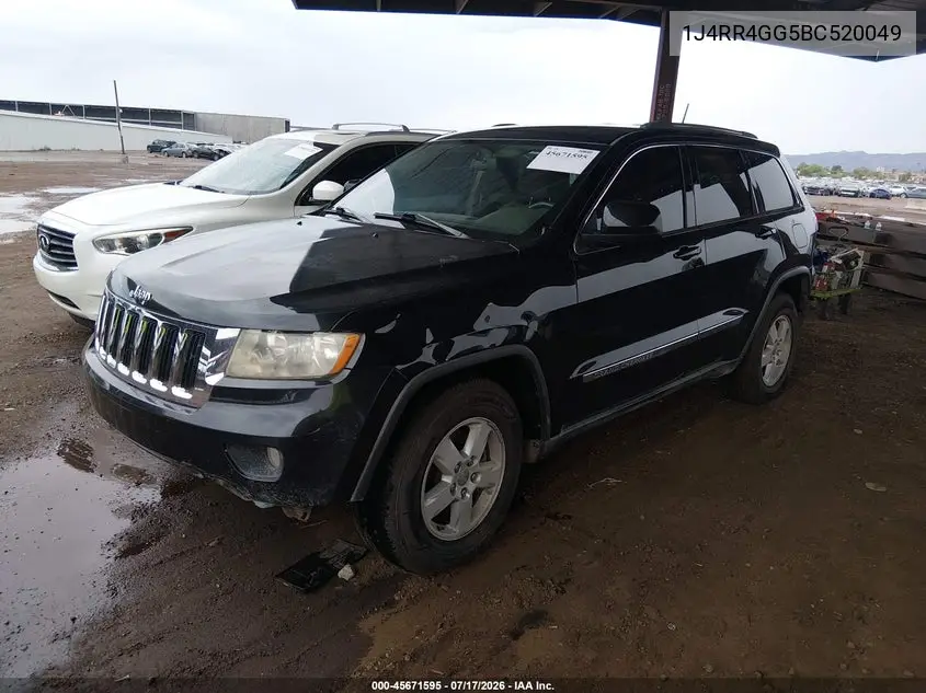 2011 Jeep Grand Cherokee Laredo VIN: 1J4RR4GG5BC520049 Lot: 45671595