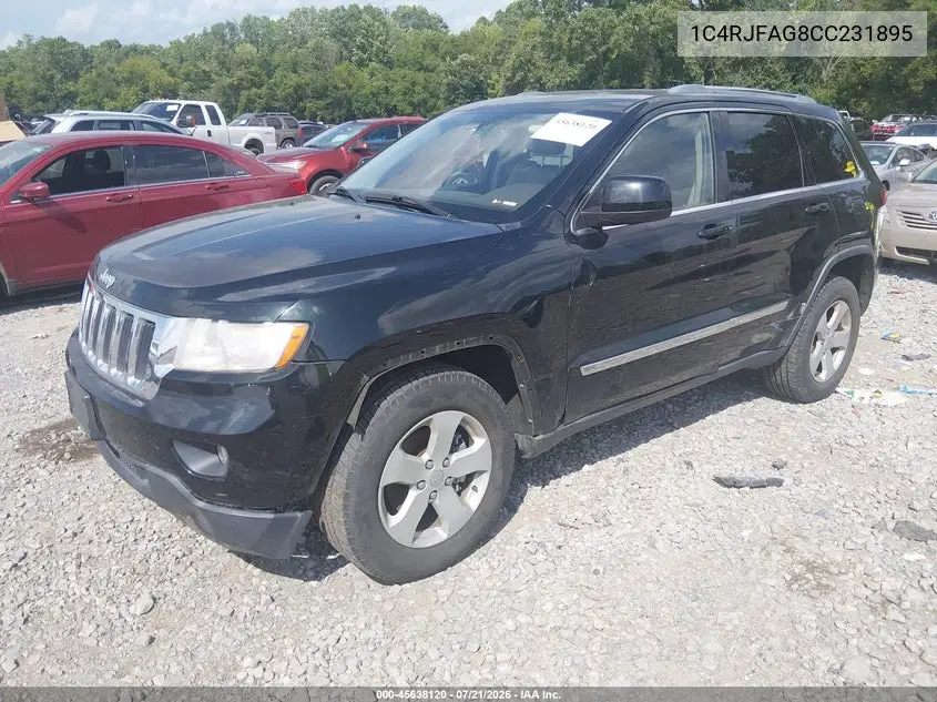 2012 Jeep Grand Cherokee Laredo VIN: 1C4RJFAG8CC231895 Lot: 45638120