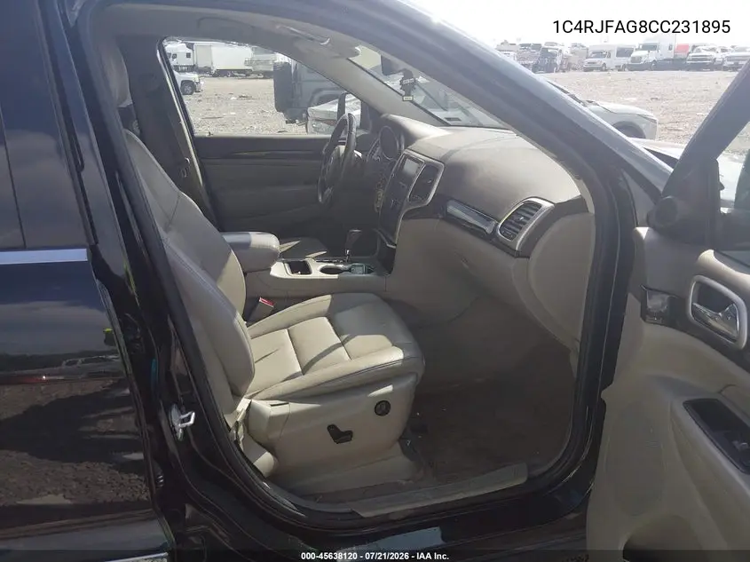 2012 Jeep Grand Cherokee Laredo VIN: 1C4RJFAG8CC231895 Lot: 45638120