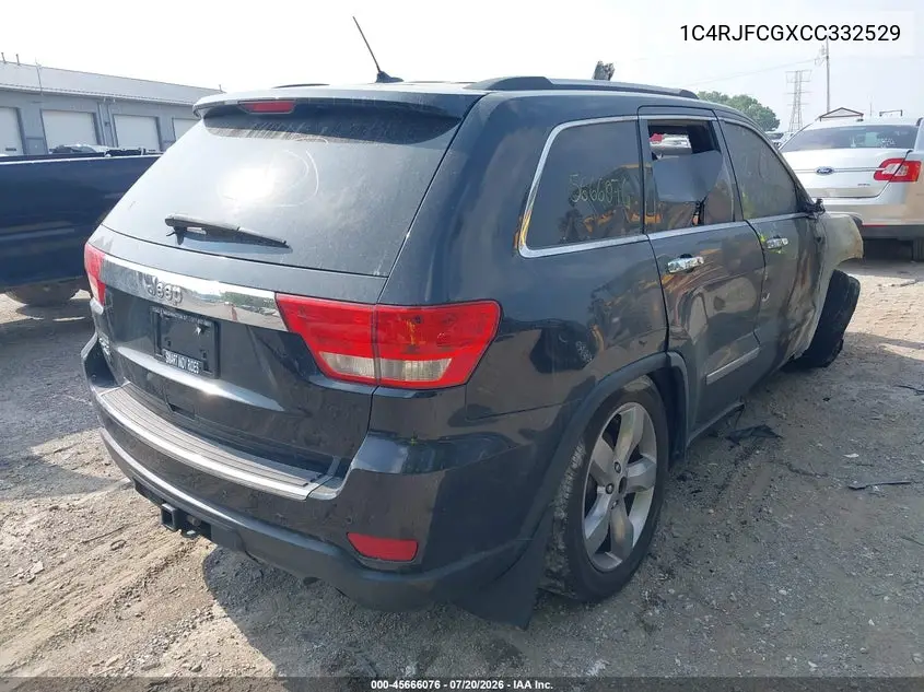2012 Jeep Grand Cherokee Overland VIN: 1C4RJFCGXCC332529 Lot: 45666076